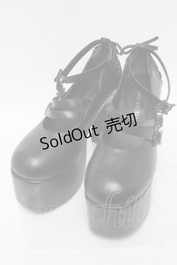 画像1: ATELIER PIERROT / ANTIQUE GOLD FRAME PUMPS LL 黒 S-25-05-21-001-EL-SH-AS-ZS