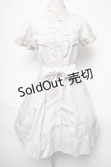 axes femme / 半袖ブラウス風ワンピース  オフ S-25-05-21-037-AX-OP-HR-ZS