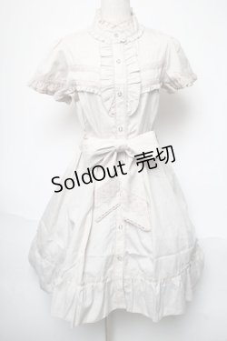 画像1: axes femme / 半袖ブラウス風ワンピース  オフ S-25-05-21-037-AX-OP-HR-ZS