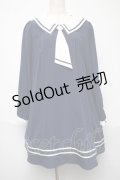 Amavel / セーラーAラインワンピース  紺 S-25-05-21-043-CA-OP-HR-ZS