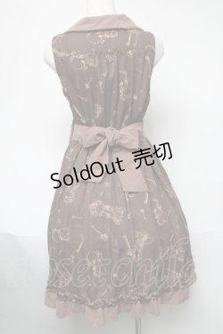 画像3: axes femme / 鍵柄ワンピース  ブラウン S-25-05-21-055-AX-OP-HR-ZS