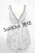 axes femme / バラ柄ジャガードタックワンピース  グレー S-25-05-21-057-AX-OP-HR-ZS