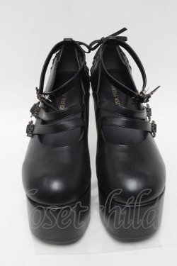画像2: ATELIER PIERROT / ANTIQUE GOLD FRAME PUMPS LL 黒 S-25-05-21-001-EL-SH-AS-ZS