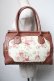 画像1: axes femme / 花柄ボストンバッグ  ブラウン S-25-05-21-007-AX-BG-AS-ZS (1)