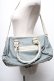 画像3: axes femme / 合皮配色フリルボストン  グレーｘサックス S-25-05-21-008-AX-BG-HR-ZS (3)