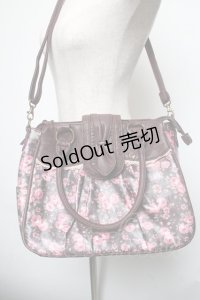axes femme / 花柄2wayバッグ  ピンクブラウン S-25-05-21-009-AX-BG-HR-ZS