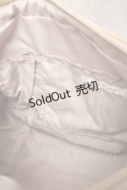 画像4: axes femme / 合皮配色フリルボストン  ベージュ S-25-05-21-011-AX-BG-HR-ZS