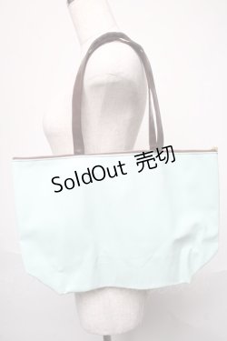 画像2: Q-pot. / ファスナー＆ポケット付チョコミントシェイクトートバッグ  ミント S-25-05-21-015-QP-BG-AS-ZS
