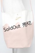 Q-pot. / ストロベリーミルクジェラート バケツ型 ワンショルダーバッグ  ピンクｘ白 S-25-05-21-017-QP-BG-AS-ZS