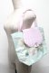 画像2: Q-pot. / ポケット付折りたたみ式シェルマカロントートバッグ  ミント S-25-05-21-020-QP-BG-AS-ZS (2)