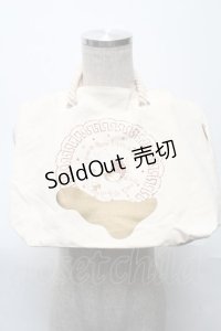 Q-pot. / ぷーさんトートバッグ  ベージュ S-25-05-21-021-QP-BG-AS-ZS