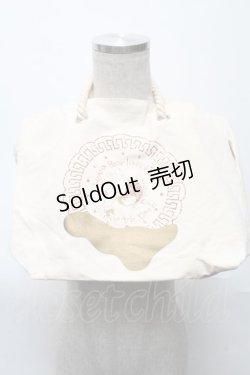 画像1: Q-pot. / ぷーさんトートバッグ  ベージュ S-25-05-21-021-QP-BG-AS-ZS