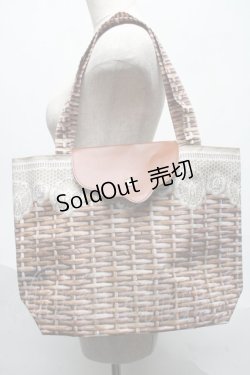 画像1: Q-pot. / ハニーバスケットパッカブルトートバッグ  ブラウン S-25-05-21-022-QP-BG-AS-ZS