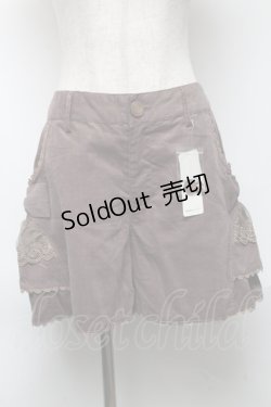 画像1: axes femme / ティアードフリルショートパンツ  カーキ S-25-05-22-048-AX-PA-AS-ZS