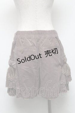 画像2: axes femme / ティアードフリルショートパンツ  カーキ S-25-05-22-048-AX-PA-AS-ZS