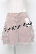 axes femme / ティアードフリルショートパンツ  ピンク S-25-05-22-049-AX-PA-AS-ZS