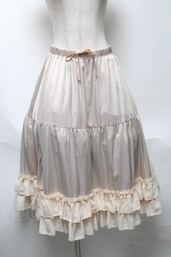 画像1: axes femme kawaii / ミディフリルペチスカート  ベージュ S-25-05-22-051-AX-SK-AS-ZS