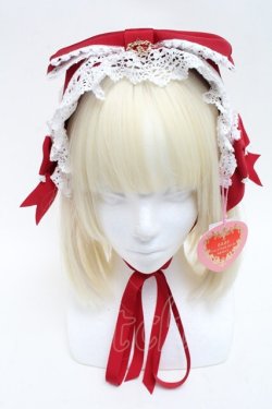 画像2: BABY,THE STARS SHINE BRIGHT / Amandineヘッドドレス  赤 S-25-05-22-008-BA-ZA-AS-ZS