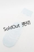 Angelic Pretty / Lacyクルー丈ソックス  サックス S-25-05-22-1006-AP-ZA-HR-ZS