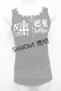 NieR Clothing / タンクトップ  黒 S-25-05-22-1044-PU-TO-AS-ZS
