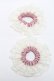 画像1: m petit by misako / AMレース2Pシュシュ  ピンク S-25-05-22-1007-LO-ZA-HR-ZS (1)