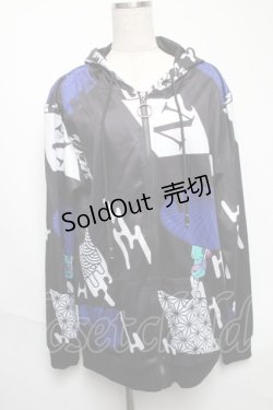 画像1: NieR Clothing / 転写パーカー  黒 S-25-05-22-1049-PU-TO-AS-ZS