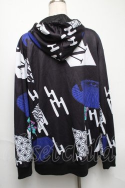 画像2: NieR Clothing / 転写パーカー  黒 S-25-05-22-1049-PU-TO-AS-ZS