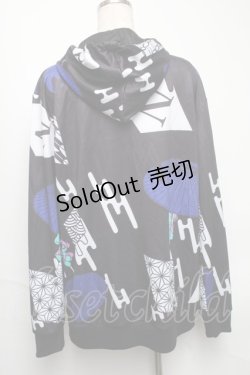 画像2: NieR Clothing / 転写パーカー  黒 S-25-05-22-1049-PU-TO-AS-ZS