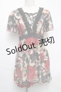 Ozz oneste / 和柄チュニック  赤 S-25-05-22-1050-OO-TO-HR-ZS