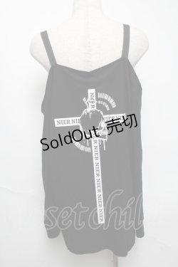 画像2: NieR Clothing / オフショルカットソー  黒 S-25-05-22-1052-PU-TO-AS-ZS
