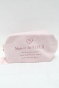 Maison de FLEUR / ブランドロゴプリントポーチ  ピンク S-25-05-22-1008-LO-ZA-HR-ZS