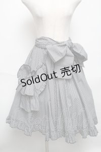 Physical Drop / ハートポケットサーキュラースカート  黒ｘ白 S-25-05-22-1056-LO-SK-AS-ZS