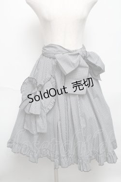 画像1: Physical Drop / ハートポケットサーキュラースカート  黒ｘ白 S-25-05-22-1056-LO-SK-AS-ZS