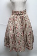 axes femme /アンティーク柄スカート  ベージュ S-25-05-22-1060-AX-SK-AS-ZS