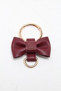 Maison de FLEUR / リボンキーリング  ワイン S-25-05-22-1013-LO-BG-HR-ZS
