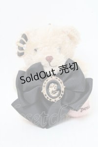 m petit by misako / AMくまバッグチャーム  黒 S-25-05-22-1002-LO-ZA-HR-ZS