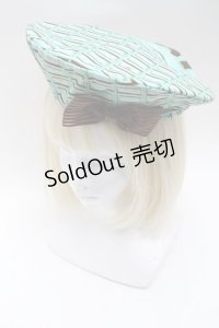 LOLITA / チョコミント柄ベレー  ミント S-25-05-22-1018-LO-AC-HR-ZS