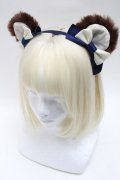Angelic Pretty / Sweet Bearスカートセットのカチューシャ  紺 S-25-05-22-1019-AP-OP-HR-ZS