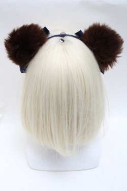 画像3: Angelic Pretty / Sweet Bearスカートセットのカチューシャ  紺 S-25-05-22-1019-AP-OP-HR-ZS