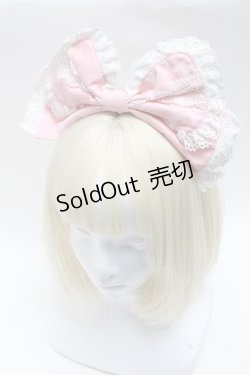 画像1: BABY,THE STARS SHINE BRIGHT / レースリボンカチューシャ  ピンク S-25-05-22-1021-BA-ZA-HR-ZS