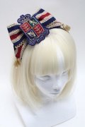 Angelic Pretty / British Emblemグログランカチューシャ  紺 S-25-05-22-1023-AP-ZA-HR-ZS