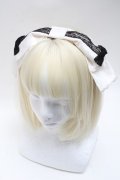Angelic Pretty / Mademoiselleカチューシャ  黒ｘ白 S-25-05-22-1024-AP-AC-HR-ZS