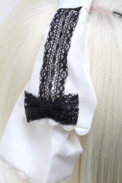 画像3: Angelic Pretty / Mademoiselleカチューシャ  黒ｘ白 S-25-05-22-1024-AP-AC-HR-ZS