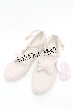 画像1: m petit by misako / AMリボンストラップパンプス LL ピンク S-25-05-22-1030-LO-SH-HR-ZS