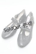 m petit by misako / AMPUリボンストラップパンプス  黒 S-25-05-22-1031-LO-SH-HR-ZS