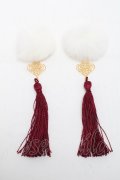 Amavel / チャイナヘアクリップ  白ｘエンジ S-25-05-22-003-CA-AC-HR-ZS