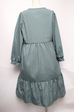 画像2: axes femme / 連リボンレース切替ワンピース  グリーン S-25-05-22-021-AX-OP-HR-ZS