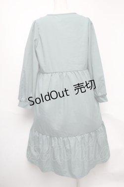 画像2: axes femme / 連リボンレース切替ワンピース  グリーン S-25-05-22-021-AX-OP-HR-ZS