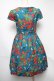 画像2: Jane Marple / springガーデンプリントのハイウエストホルターサンドレス  ブルー S-25-05-22-024-JM-SK-HR-ZS (2)