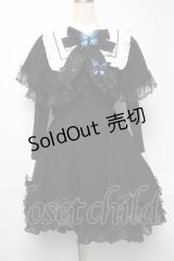 星箱works / ユリシスファンタジーケープカラーワンピース S 黒 S-25-05-22-027-PU-OP-HR-ZS